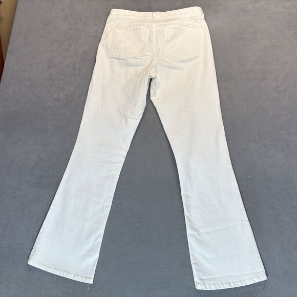 Democracy Ab Technology Jeans Size 8 White Stretch Bootcut Denim - Picture 4 of 9